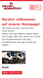 Mobile Screenshot of bayer-spedition.de